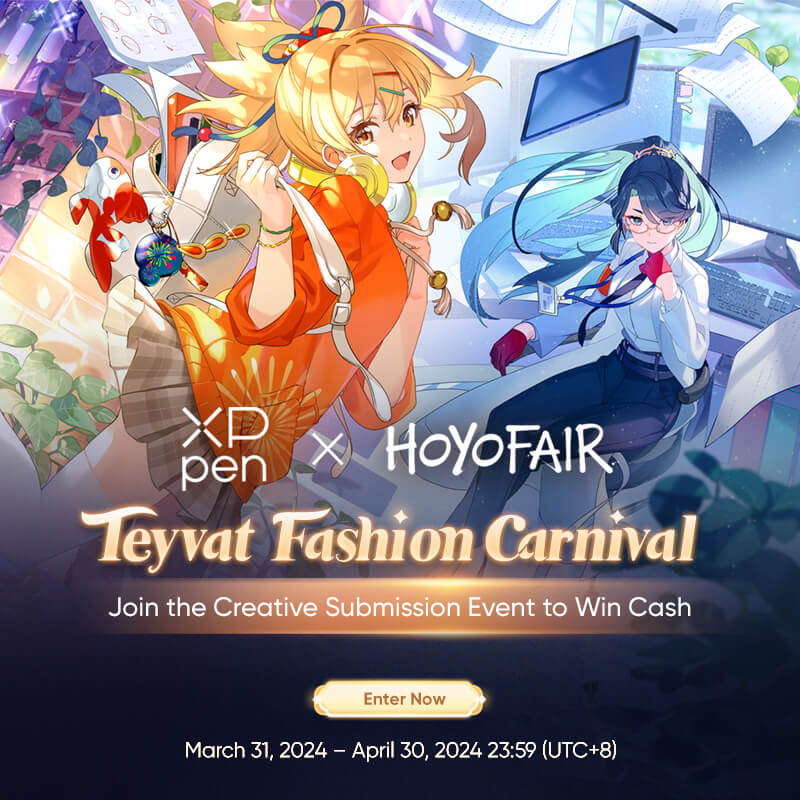 XPPen Partners with HoYoFair to Launch Genshin Impact Profession Inspiration Fan Art Contest, Exploring the Anime Aesthetics of Gaming World