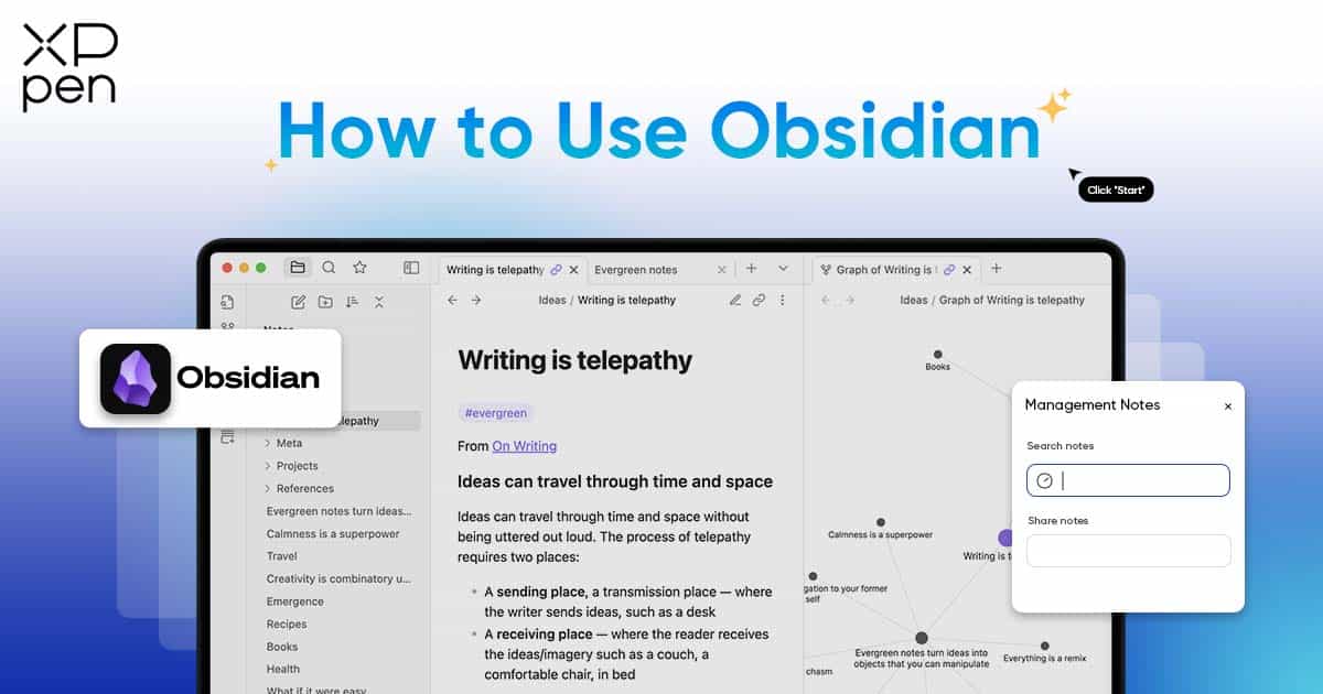 how to use obsidian