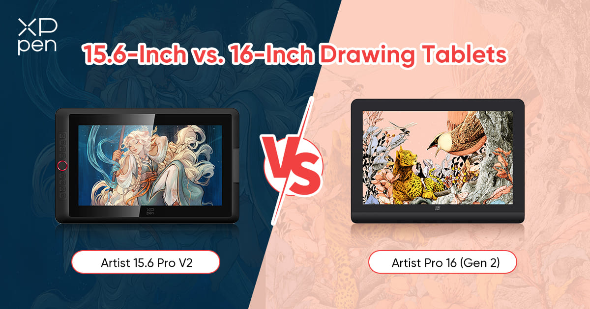 15.6-Inch vs. 16-Inch Drawing Tablets