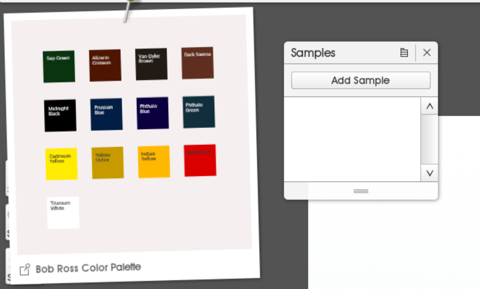 bob ross color palette