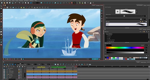 Toon Boom Harmony software for 2d animation