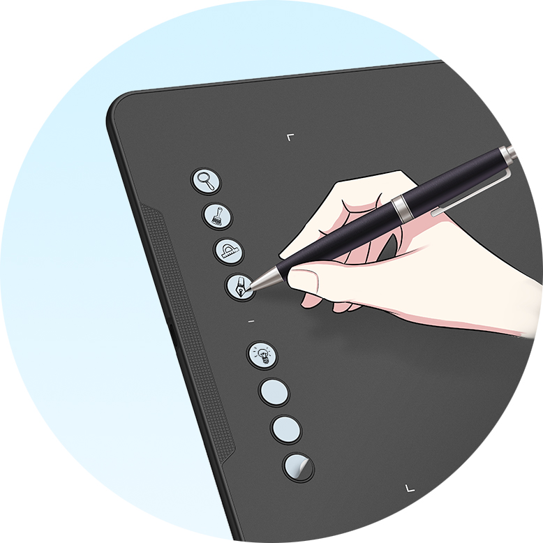 Artist Series Graphic Drawing Tablets XP-PEN ACL01 Shortcuts Key Stickers for Deco 01 G640S 