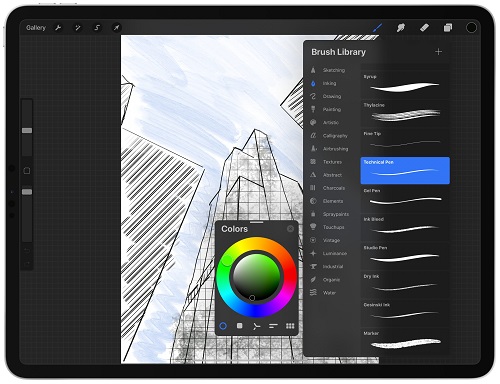 Procreate drawing app