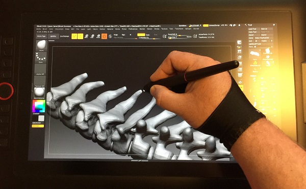 XPPen Artist 15.6 Pro tablet for Sculpting in Zbrush
