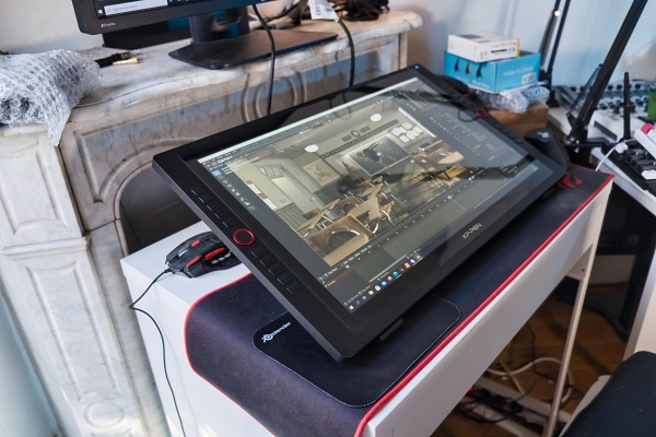 xppen artist 24 pro drawing tablet for 3d scupting in blender