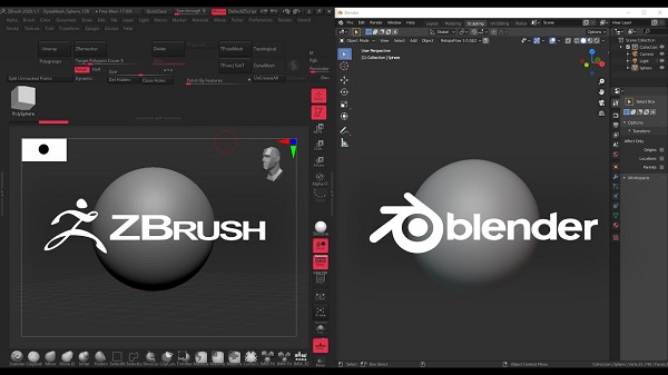 Zbrush vs Blender software for 3D Modeling & Sculpting