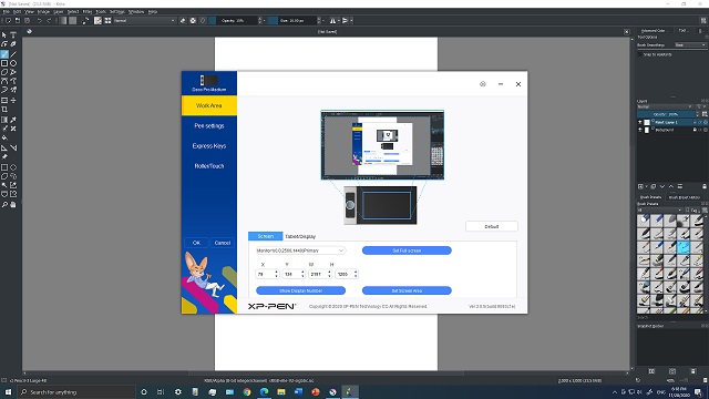 xppen drawing tablet setup in krita
