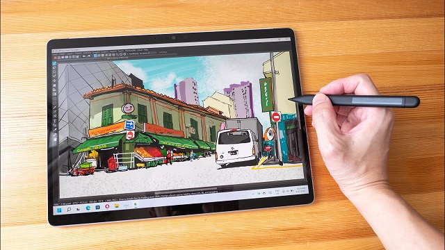surface pro for drawing in medibang paint