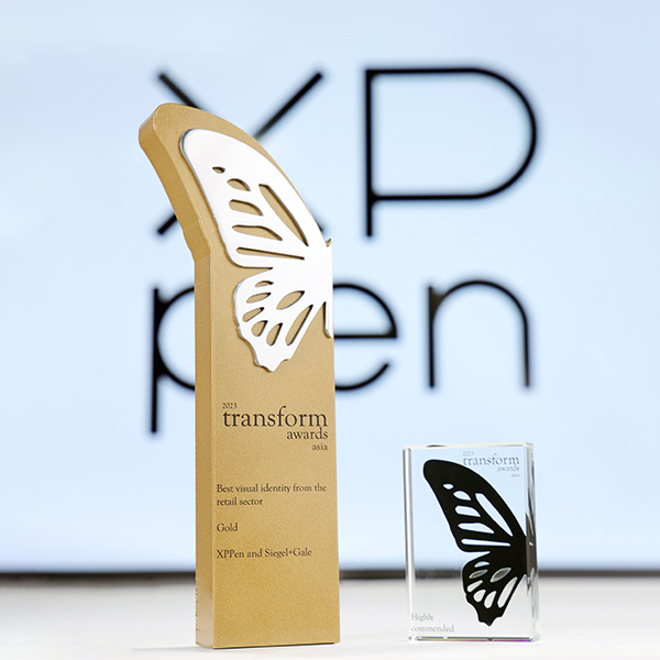 XPPen Triumphs with Best Visual Identity from the Retail Sector Gold Award at the 2023 Transform Awards Asia