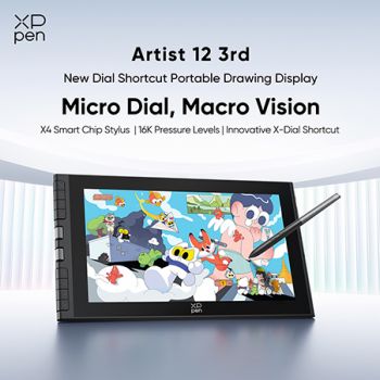XPPen Unveils Stunning New Artist 12 3rd with X-Dial Shortcut Keys and Upgraded X4 Smart Chip Stylus