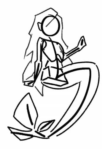 mermaid drawing- add hair