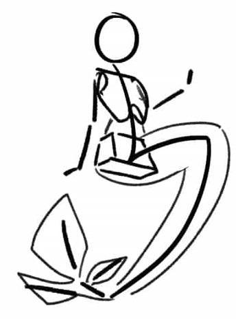 mermaid drawing- outline the tail
