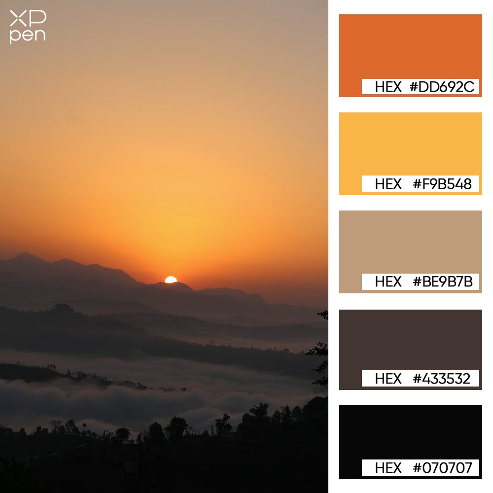 coral orange sunrise palette coral orange sunrise palette