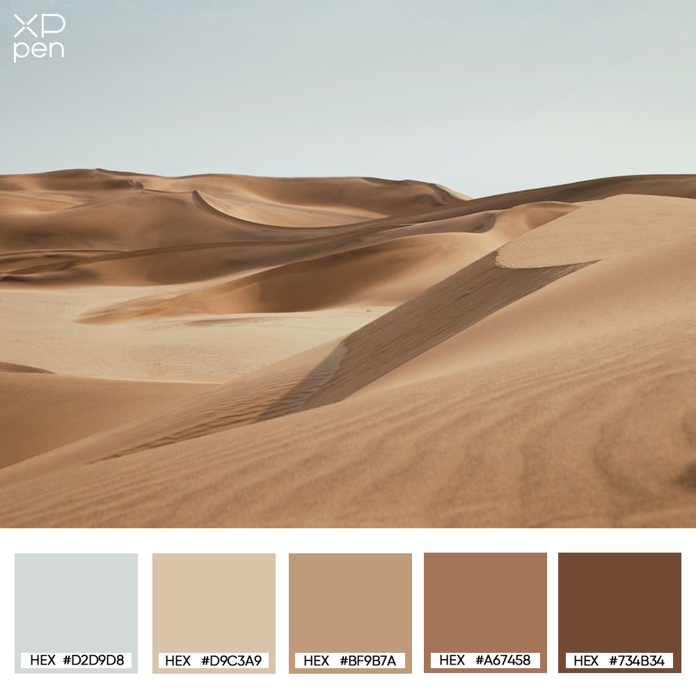 gold desert palette