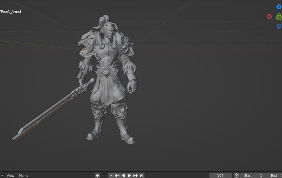 3d model game charactor