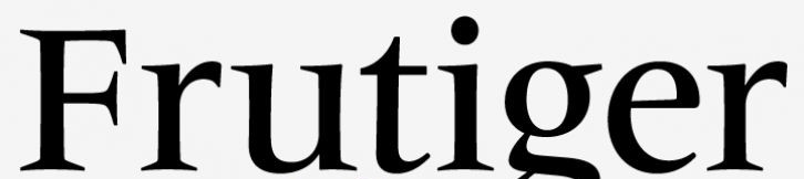 font frutiger