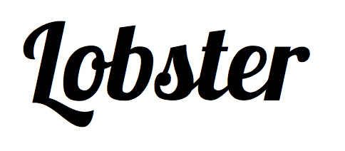 font lobster