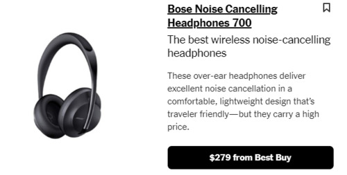 Bose Noise Cancelling Headphones 700