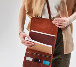 Etsy Leather Sketchbook Bag