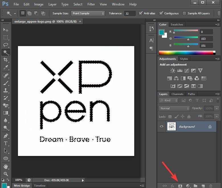 make logo transparent photoshop step 4