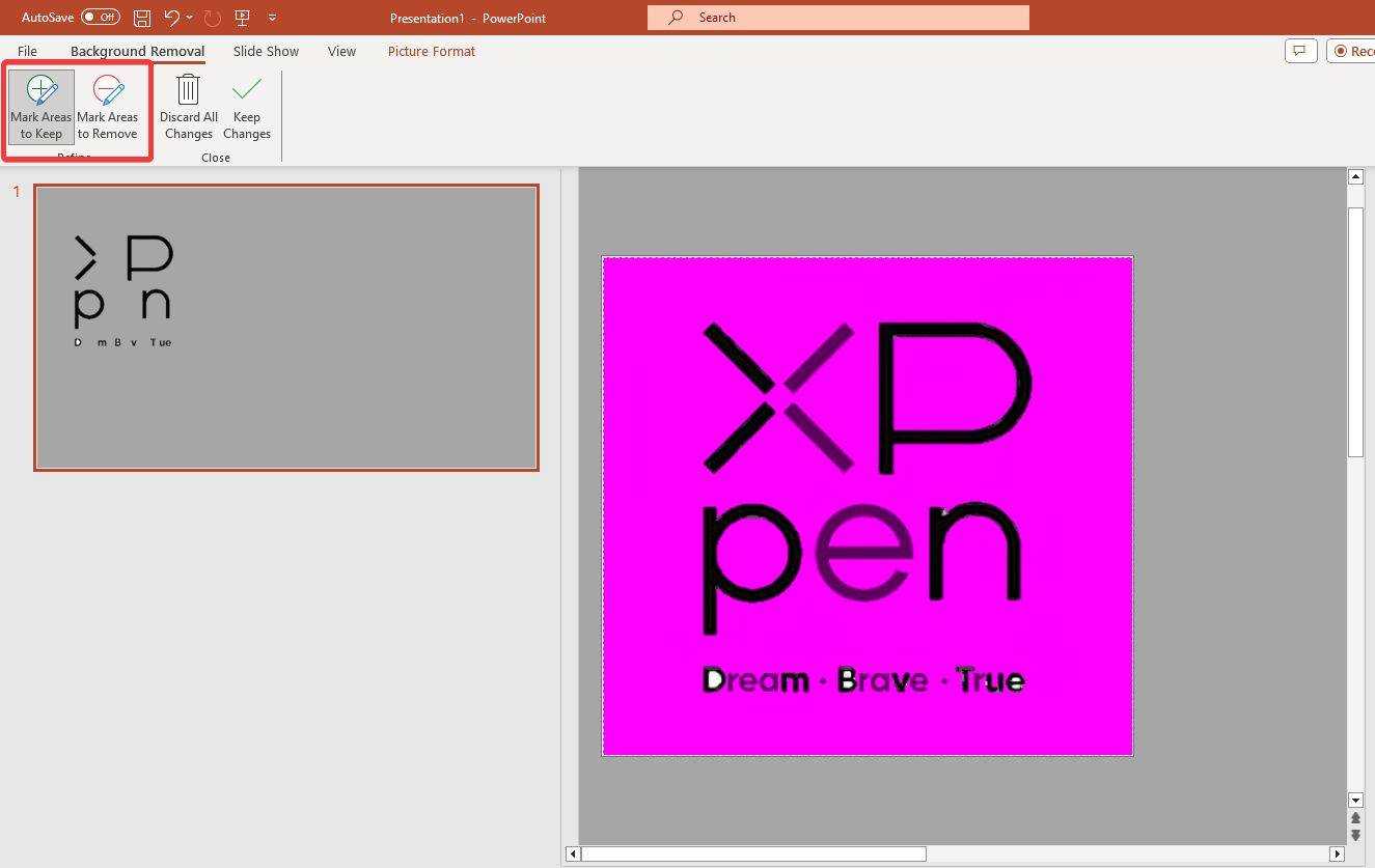 make logo transparent ppt step 4