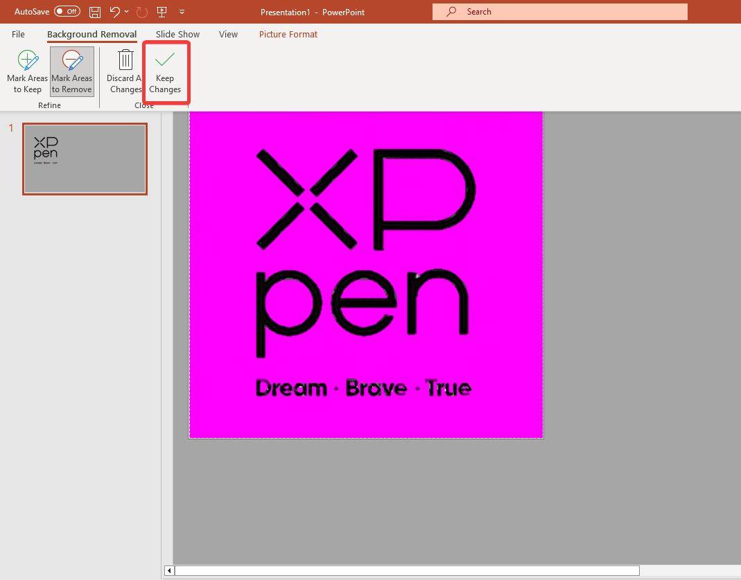 make logo transparent ppt step 5