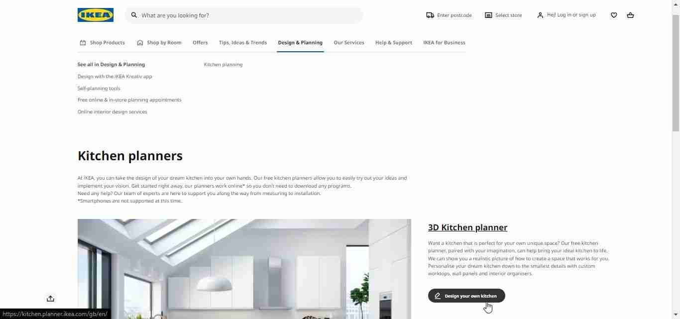 kitchen design tool ikea planner