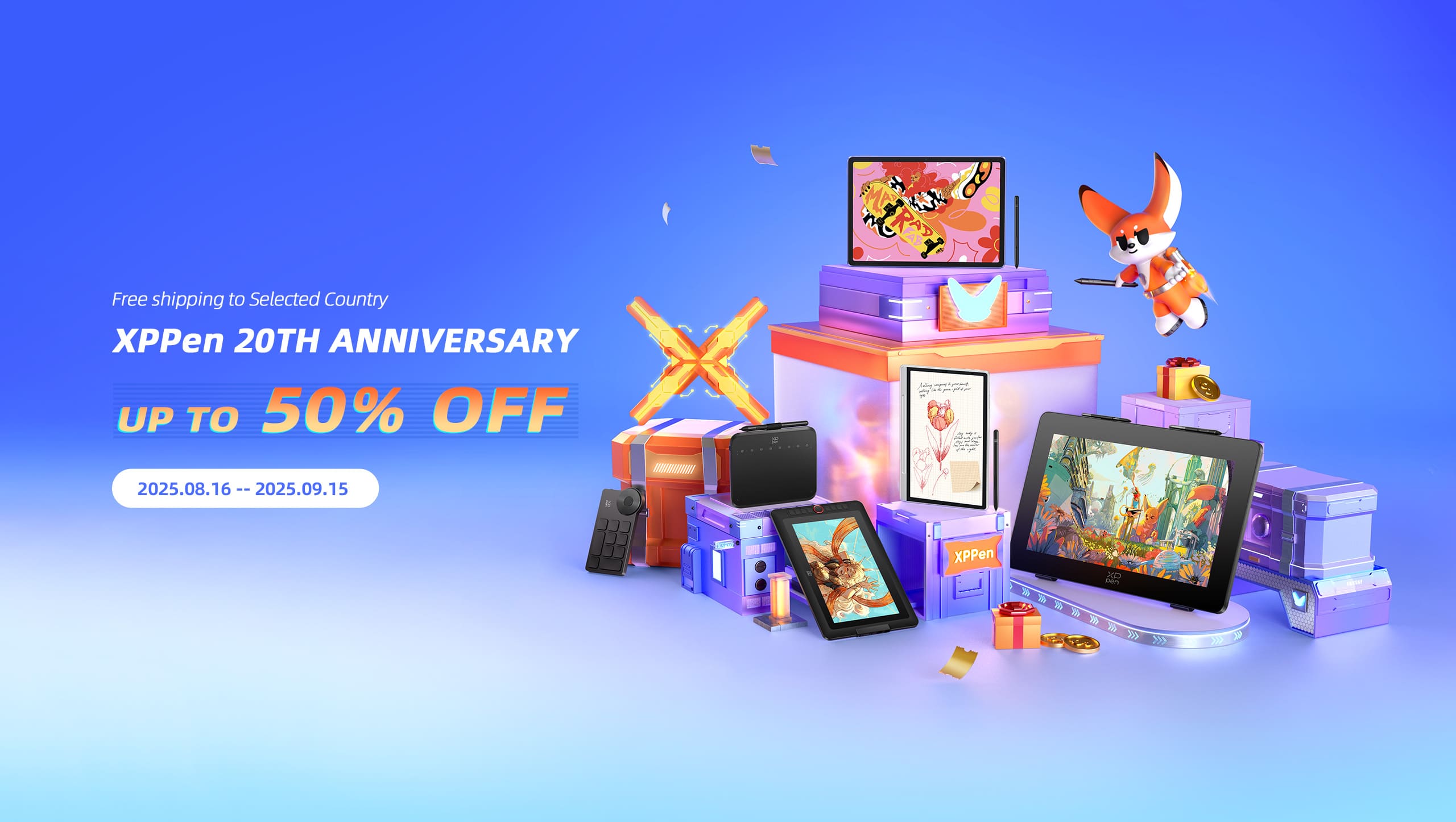 XPPen Anniversary Sales