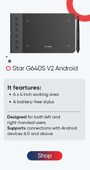 xppen star g640s v2 android
