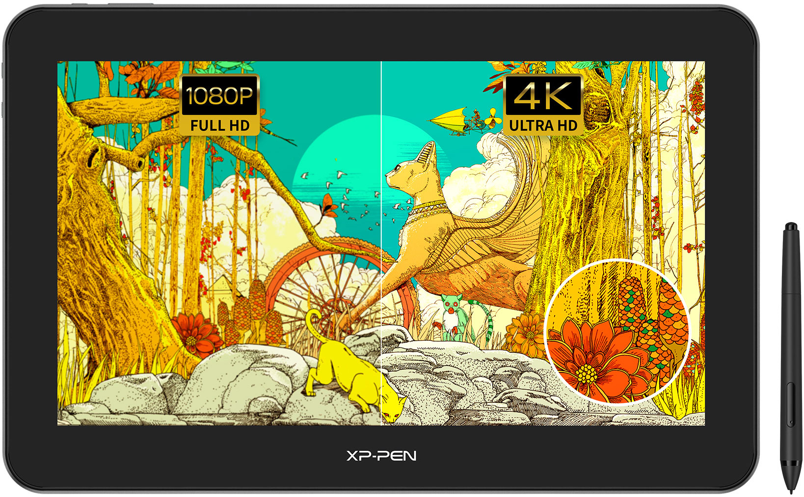 Artist Pro 16TP 4K UHD Multi Touch Screen Drawing Tablet | XPPen