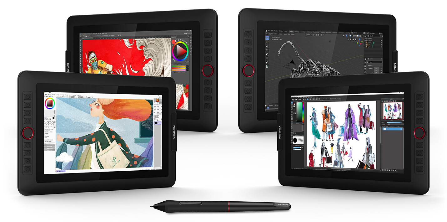 XP-Pen Artist 12 Pro drawing monitor Supports Windows10/8/7 and Mac OS . Compatible with popular digital art software