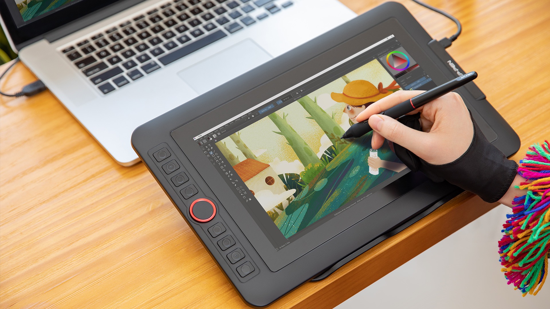  digital writing , drawing and painting on xp-pen artist 12 pro tablet monitor