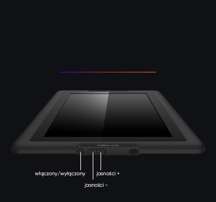  Artist 15.6 animation tablet features an easily accessible brightness adjustment button 