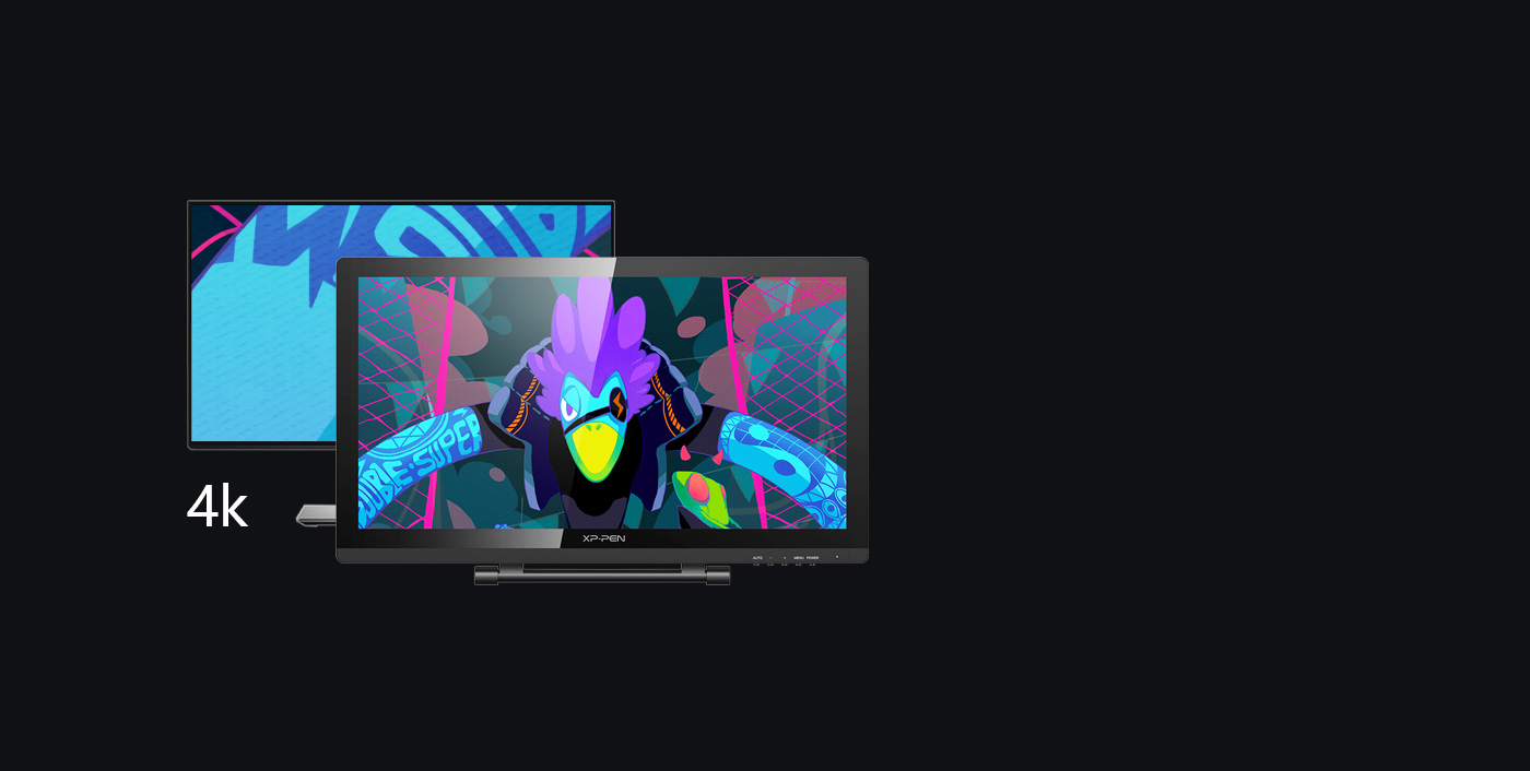 O controlador XP-Pen Artist 22 Pro suporta exibição em 4k