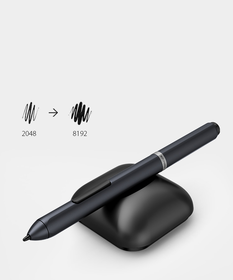 XP-Pen Deco 01 Tableta gráfica con 8192 niveles de presión