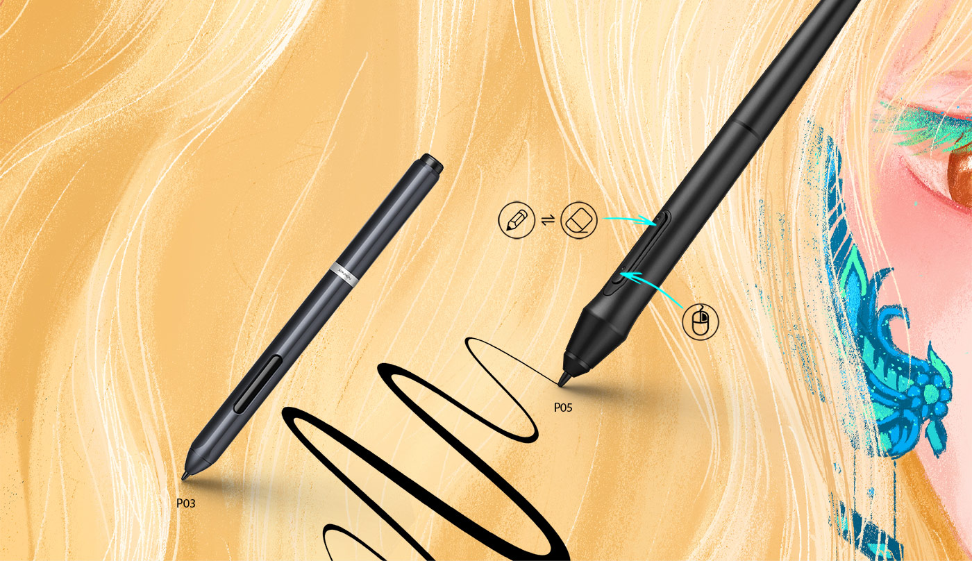 El bloc de dibujo digital XP-Pen Deco 01 V2 viene con 8,192 niveles de sensibilidad a la presión