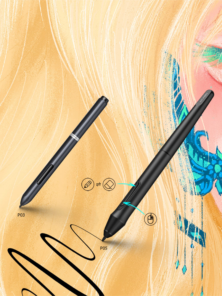 XP-Pen Deco 01 V2 digital drawing pad come With 8,192 levels of pressure sensitivity