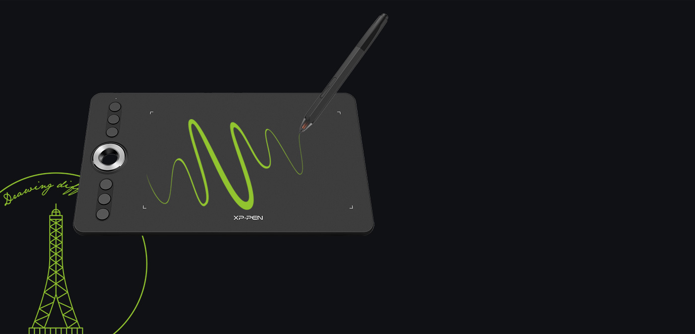 Deco 02 best tablet for artists features of 8192 pressure levels