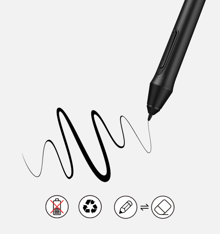 XP-Pen Deco 03 Tableta de dibujo inalámbrica digital con 8192 niveles de presión