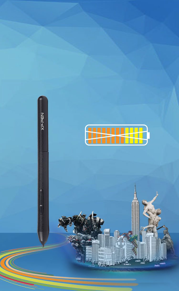 Star G430 best portable art tablet with Battery-free Stylus Pen P01