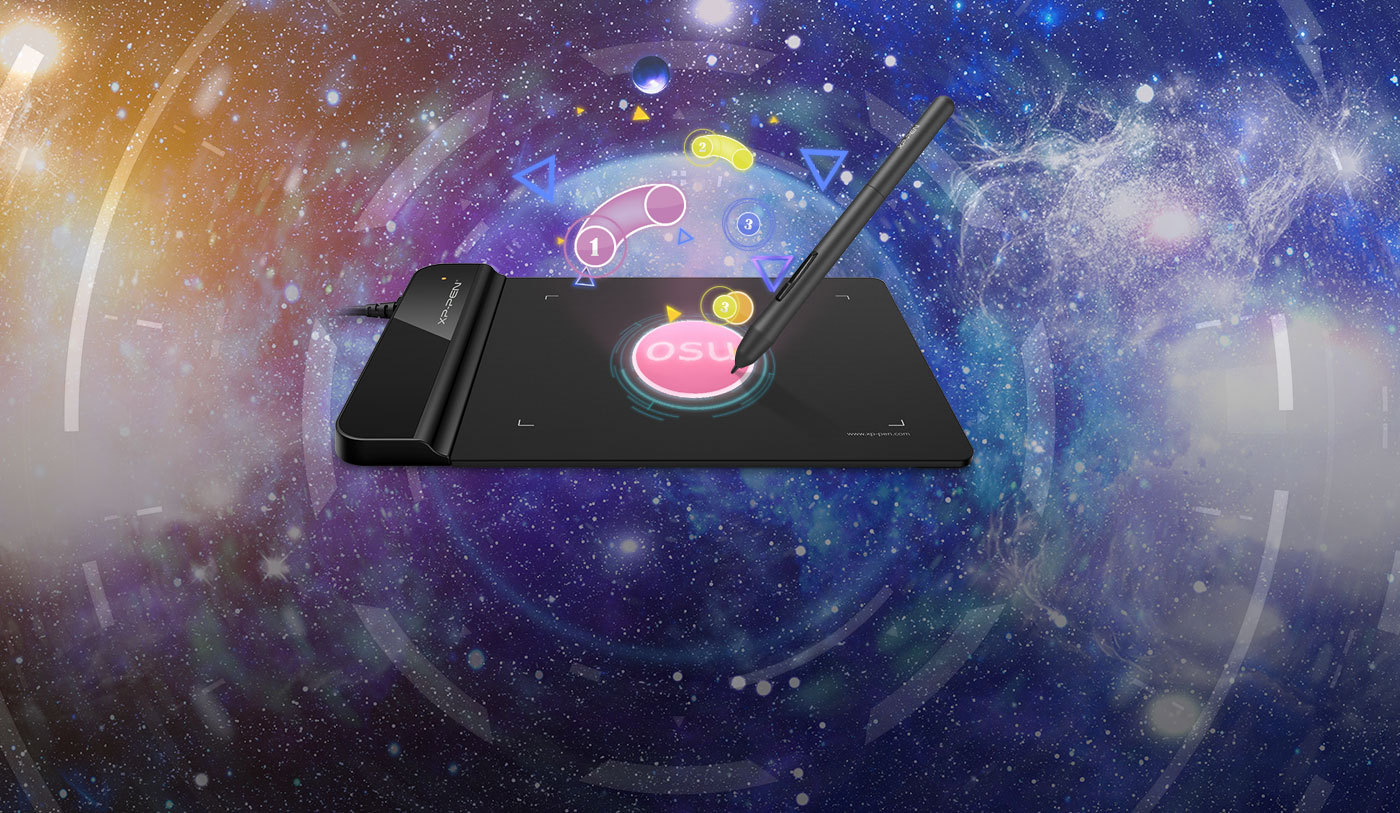  Tablet de desenho básico XP-Pen Star G430S para OSU Game Play 