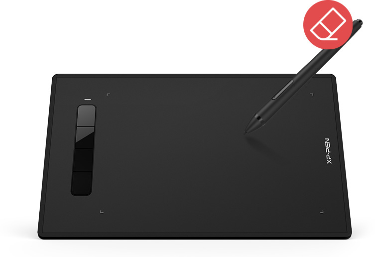 XP-Pen Star G960S Plus tablet Including the PH2 battery-free stylus featuring digital eraser