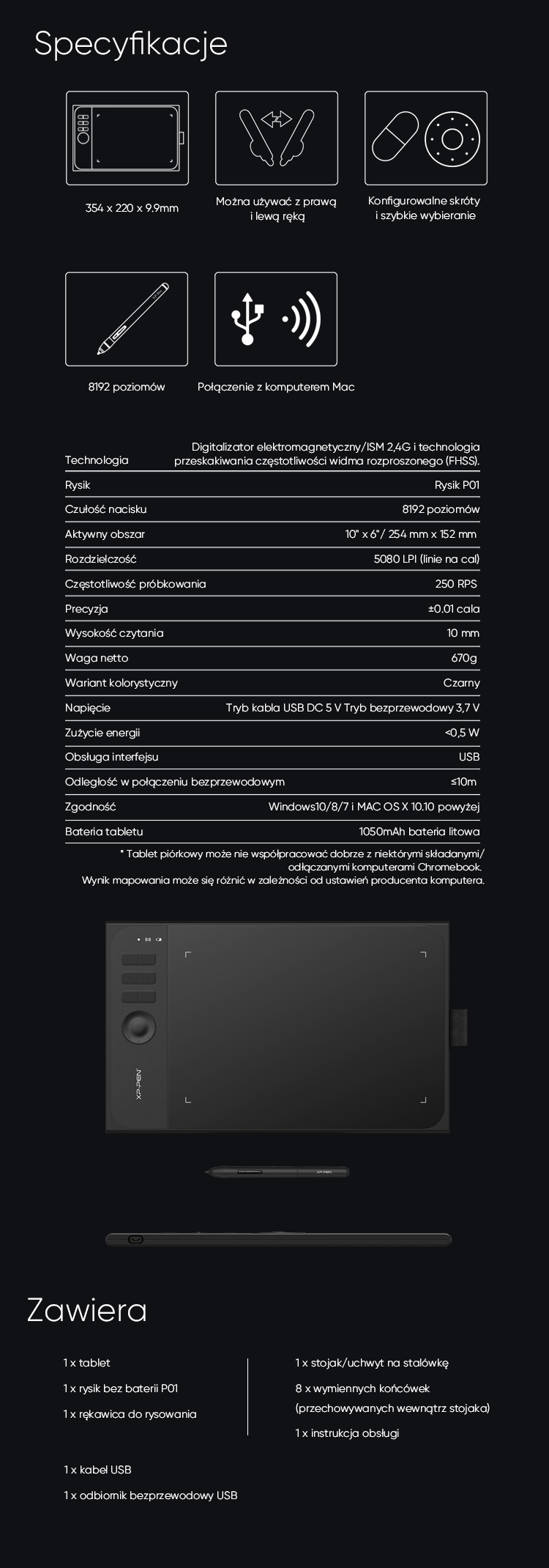  Specifications and Fitting of XP-Pen Star 06 Wireless budget drawing tablet 