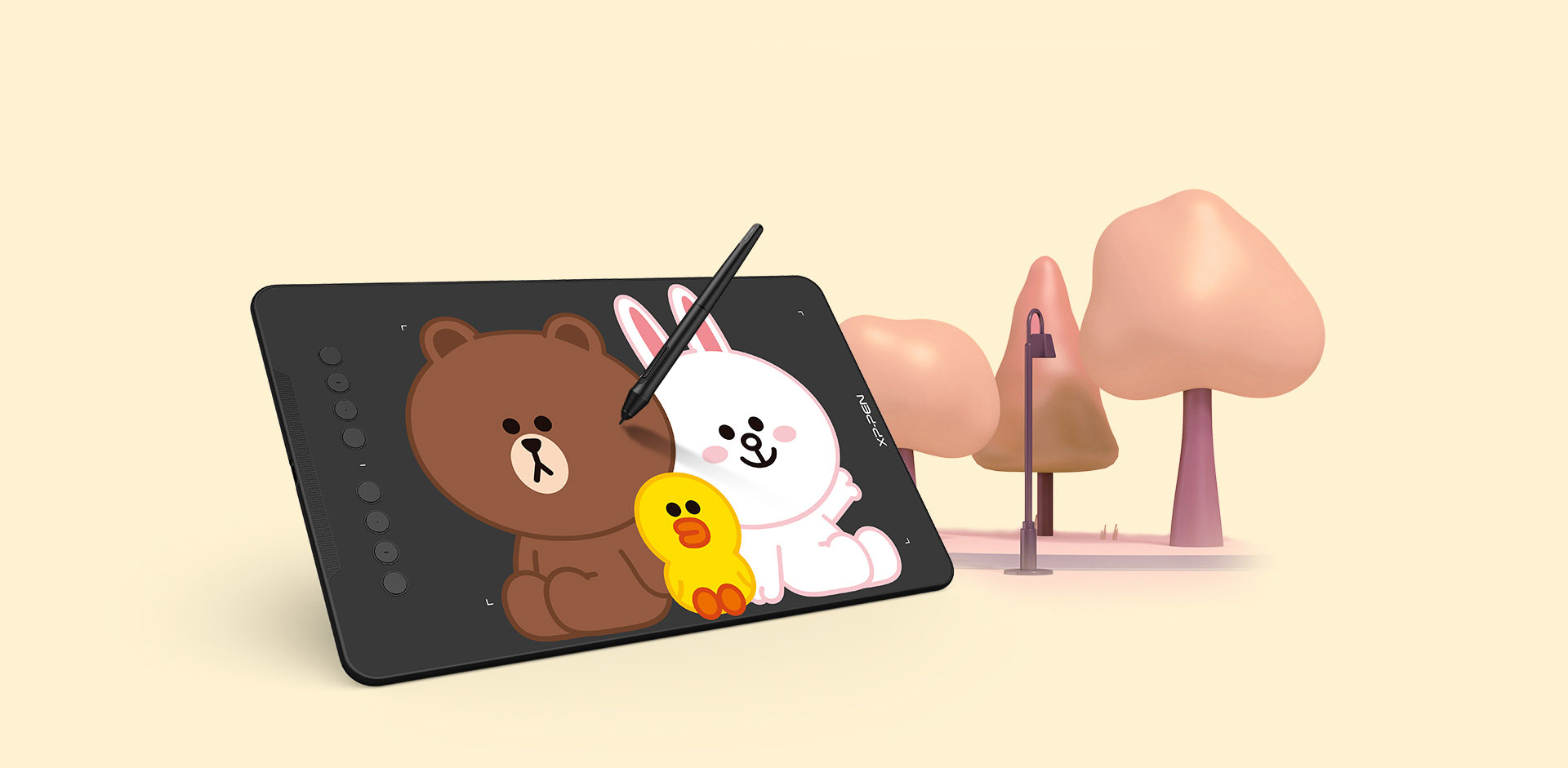 Brown Bear Sticker Line Friends Rabbit PNG Clipart Animals Artwork  Bear Brown Bear Desktop Wallpaper Free