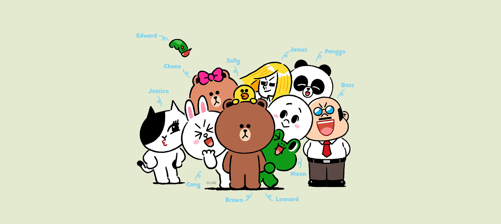 Download Explore the world of Line Friends with Brown and Friends Wallpaper   Wallpaperscom