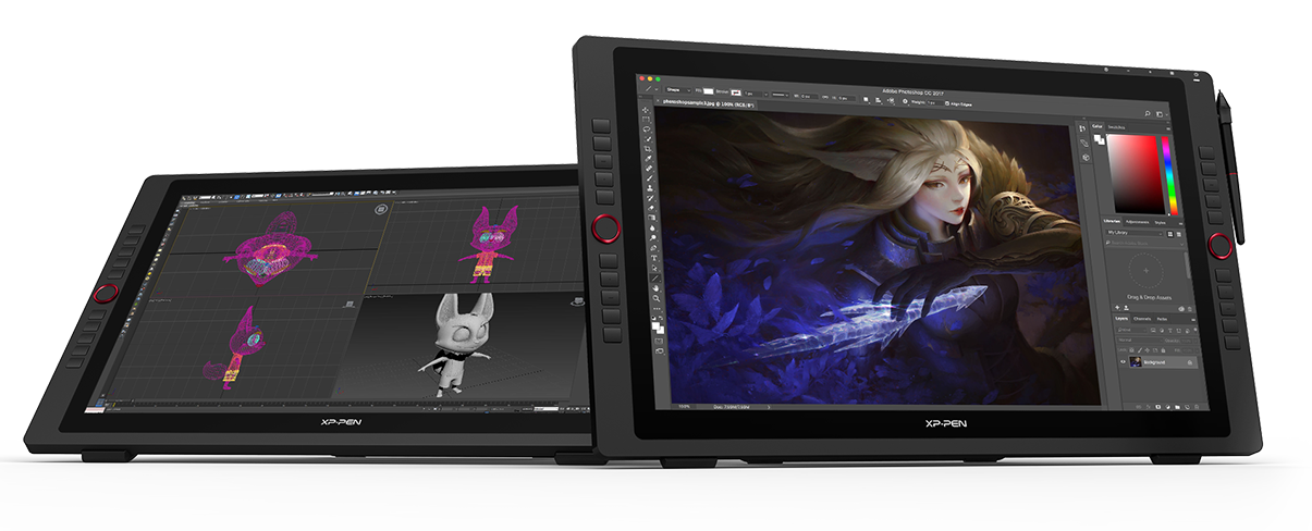 Pantalla XPPen Artist 24 Pro 2K QHD con soporte incorporado