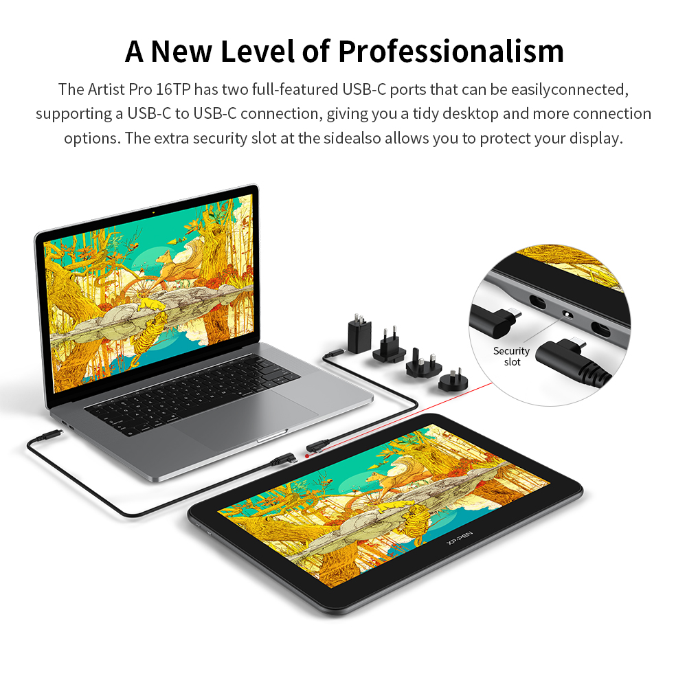 Artist Pro 16TP 4K UHD Multi Touch Screen Drawing Tablet | XPPen
