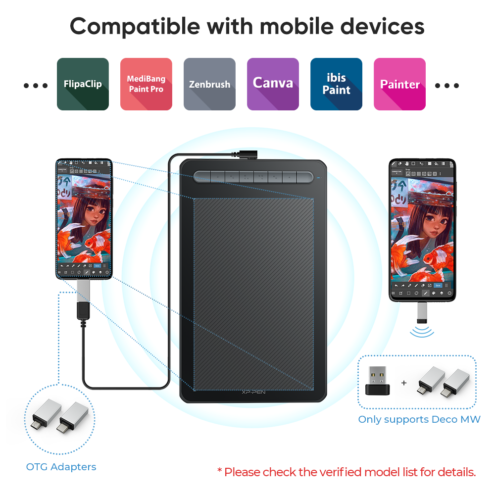 Deco MW 8x5 Inch Bluetooth Drawing Tablet | XPPen US