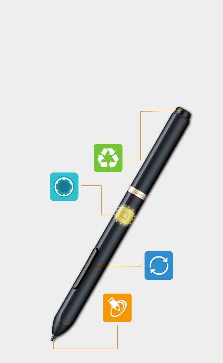 P03S Batteryfree Passive Stylus for Drawing Tablet XPPen US Official